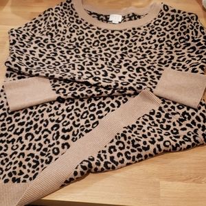 Leopaard sweater, L